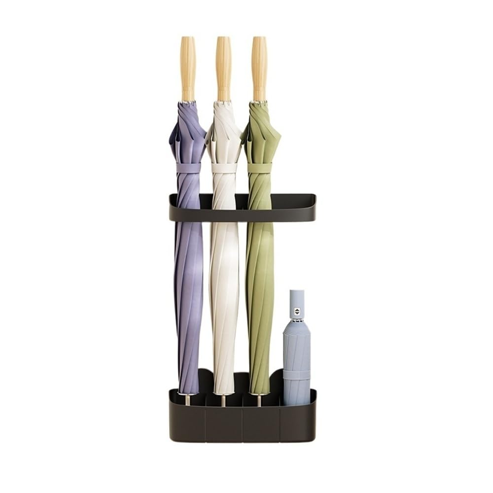 HYLYGFH Umbrella Stand WallMounted No Drill Umbrella Holder for Entryway Home Use Stylish Black Umbrella Organizer SpaceSaving Design Perfect for Indoor Storage