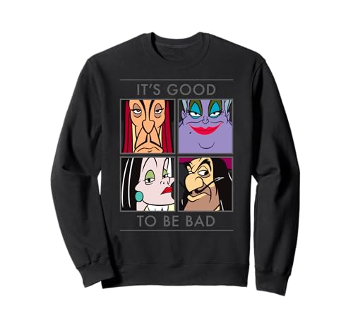 Disney Good to be Bad Villains Sweatshirt noir col rond pour adulte fan de mode