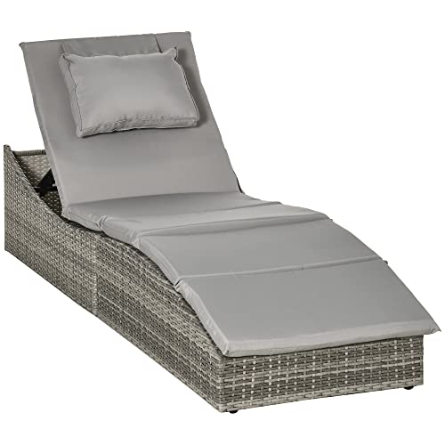  Bain de Soleil transat Pliable avec Matelas Grand
