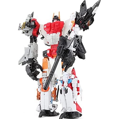Phsscfoiu Transformation Toys, 5In1 Combiners 28.5Cm Superion G1 Idw Transformation Figure Toy Fireflight Skydive Model Deformation Car Robot,Gifts Birthday Gifts #TOP1