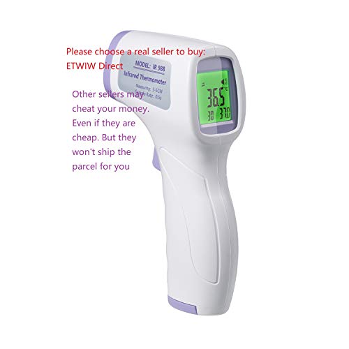 ETWIW Non Contact Digital Thermometer - 35-42℃(95-107℉) Infrared Temperature Gun Accurate Instant Readings Fever Temperature Measure Tool for All People