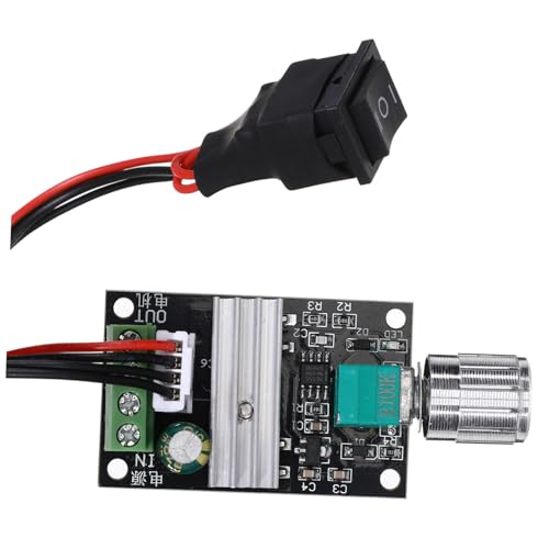 Controlador PWM ajustable 1203BB de motor DC 12V reversible con regulador Lurrose 3A
