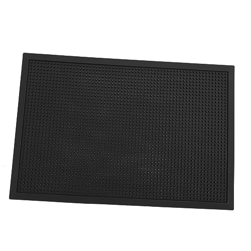 Tapis d'entrée PVC noir 60x40cm lavable tapis de sol antidérapant pour maison