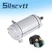 Silscvtt Motorcycle Starter Replacement for Suzuki VL1500 VL1500B Intruder 1500 1998-2004 Replacement for 31100-38B02