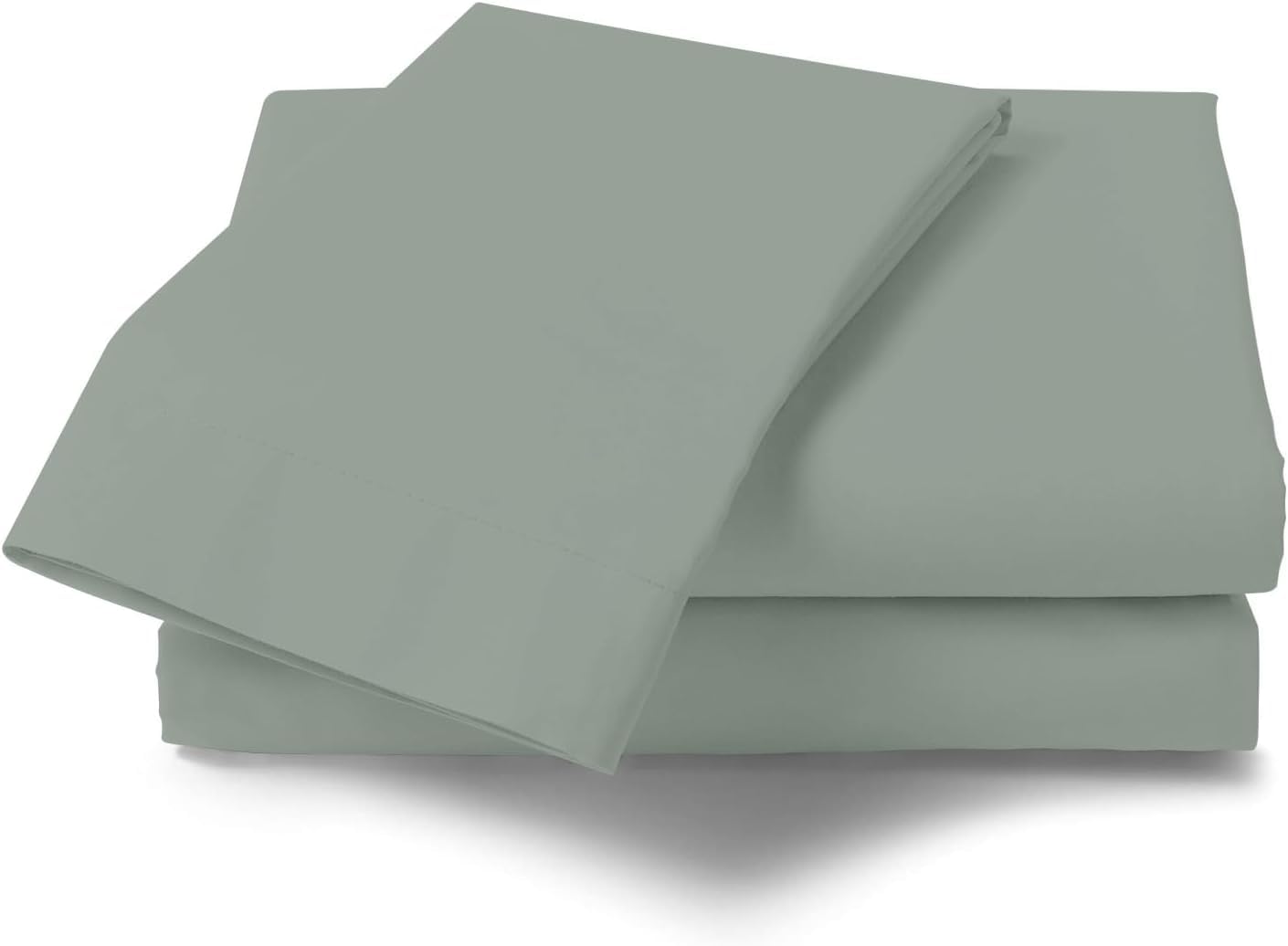 AmigoZone Cotton Percale Easy Care Polycotton Flat Sheet (Forest, King)