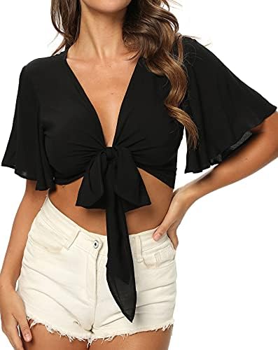 tie front flowy top