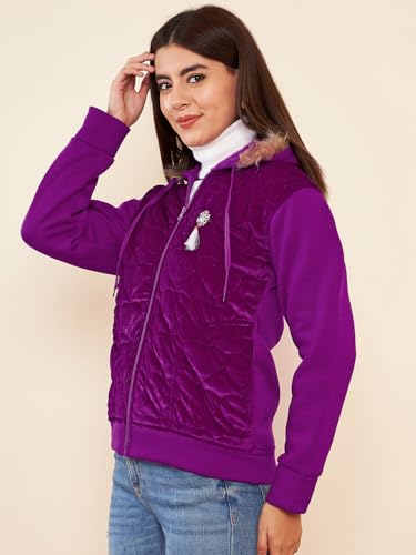 Image of Pivl Women's Fleece Winter hooded Casual Jacket