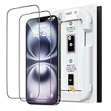 「バリ楽Box」NIMASO ガラスフィルム iPhone 16 Plus/iPhone 15 Plus用 強化ガラス 全面保護 黒縁あり 指紋防止 貼付け簡単 保護フィルム 自動除塵 ガイド枠付き 2枚セット アイフォン 16 Plus/アイフォン15 プラス（6.7インチ)対応 DSP24G1387