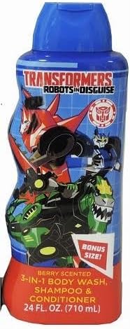 Added Extras Transformers Robots in Disguise Body WASH, Shampoo 24 Oz 3 in 1