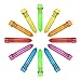 HESTYA 12 Pcs Multicolor Ballpoint Pen 10-in-1 Christmas Shuttle Pens 0.5 mm Retractable Ballpoint Pens Colorful Plastic Neon Pen for Christmas Office Supplies Gift