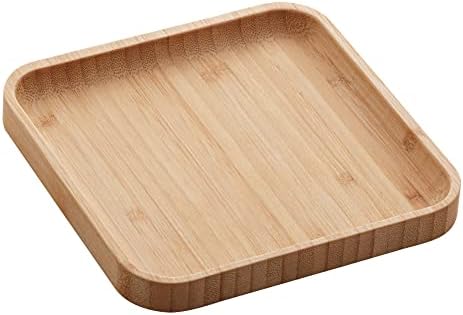 LYOR - Bandeja de Bambu Square 17cm x 17cm x 1,5cm