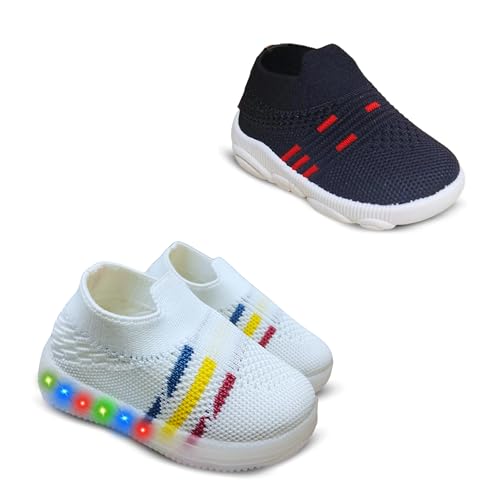 Image of Kids Trending Slip-On Shoes Combo, Pack of 2 (Light Shoe + Musical Shoe)