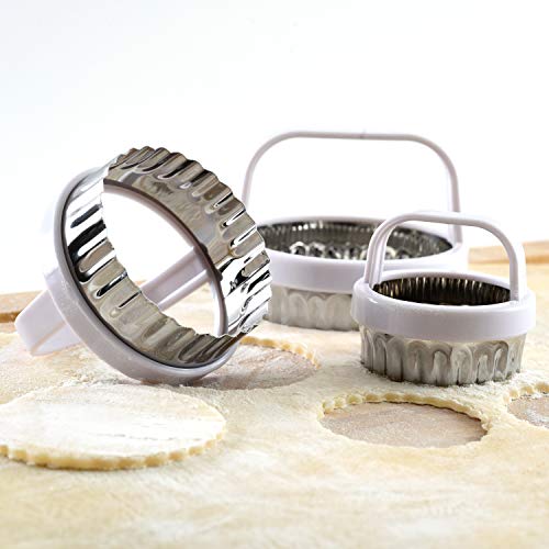 Norpro 3490, Metallic, Scallop Biscuit/Cookie Cutter, Set Of 3, One Size #TOP1
