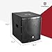 PRORECK SP-12X Active Powered PA DJ Subwoofer Cabinet 12 inch 1000W P.M.P.O with Class-D Amplifier, 3 DSP Presets-Monitor, Bass Reinforcement, Black, for Wedding, Party, Concert, Church (One Sub)