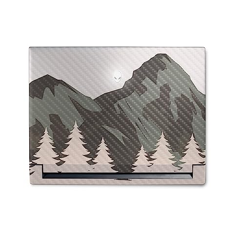 Image of MightySkins Carbon Fiber Skin Compatible with Alienware M18 R1 (2023) Full Wrap Kit - Forest Range | Protective, Durable Textured Carbon Fiber Finish | Easy to Apply & Change Styles | Made in The USA