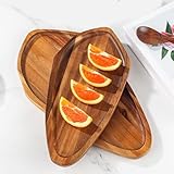 Artisanat artisanal : méticuleusement fabriqué à partir de bois naturel, ce plateau présente un meulage et un polissage fins, résultant en une sensation douce qui met en valeur la touche de l'artisan dans chaque pièce.
