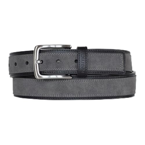 Ceinture décontractée pour homme avec boucle robuste coloris gris classique
