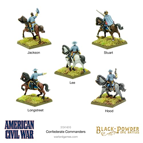 Black Powder Epic Battles American Civil War Confederate Commanders Military Table Top Wargaming Plastic Model Kit 312414010 #TOP2