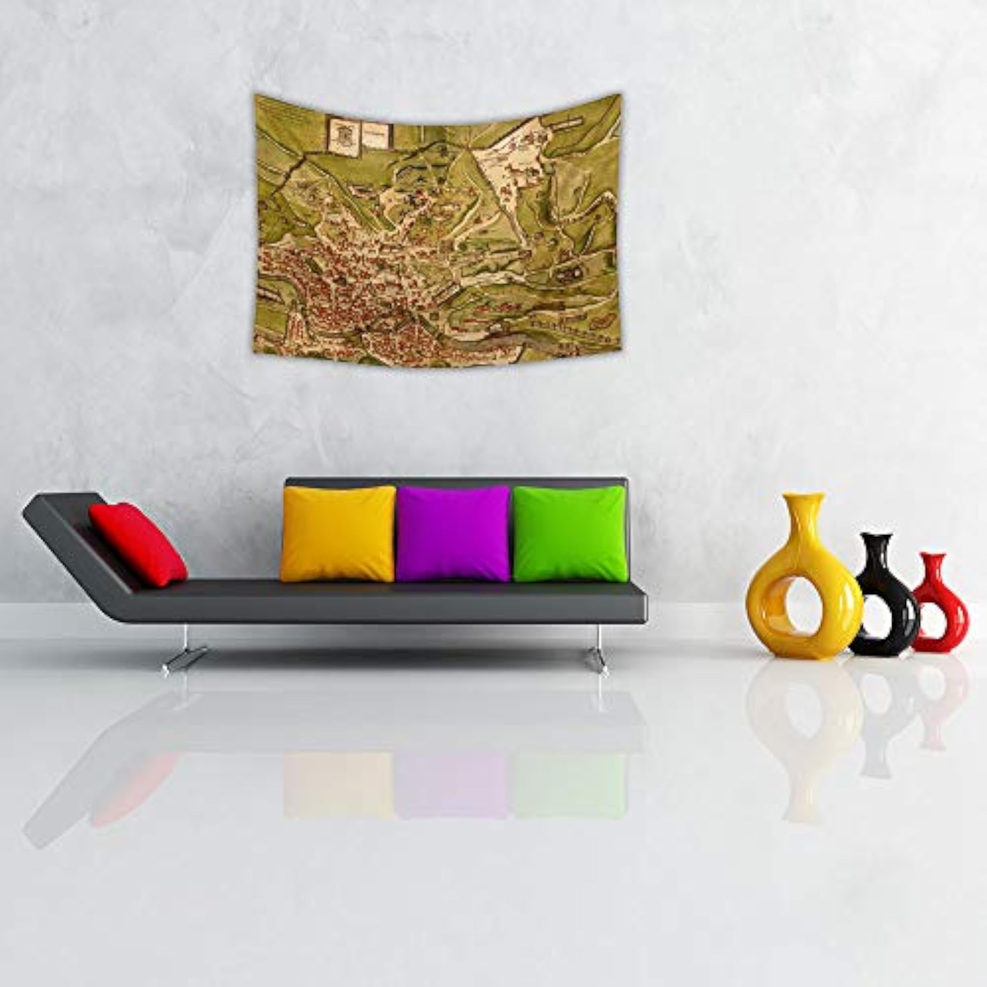 Rome Canvas Fabric Painting Tapestry, Wall Art