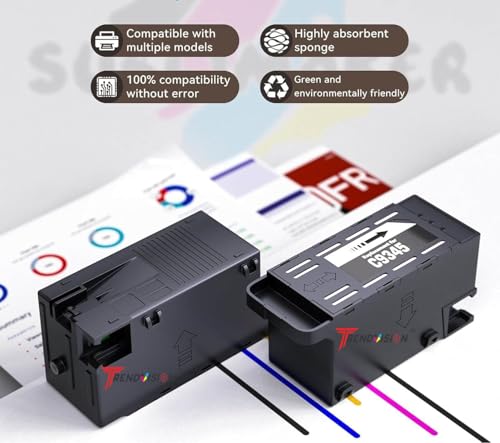 Image of C9345 Maintenance Box for use in Workforce St-c8000, L15150, L15160 ET-5800 ET-5850 ET-8500 ET-8550 ET-16680 ET-5880 ET-16600, L8180 L6550 L6570 L6580‎ L15180 L15150 L15158 Printer