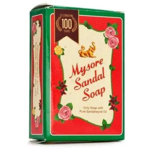 Image of Rajat TRADERS Mysore Sandal Soap - Only Soap With Pure Sandalwood Oil - 225 Gm (Pack Of 3, Each Pack 75 Gm) - Only Soap With Pure Sandalwood Oil