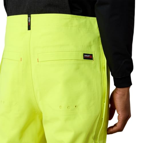 ARIAT mens Fr Hi-vis Waterproof Bib4