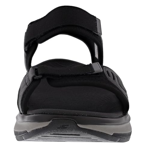SKECHER STREET Skechers Go Walk Men's Workout Walker Black/Charcoal Sandals 229178.BKCC, 10