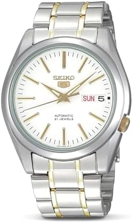 SEIKO Automatic Watch for Men 5-7S Collection - with Day/Date Calendar, Luminous Hands, Stainless Steel Case & Bracelet