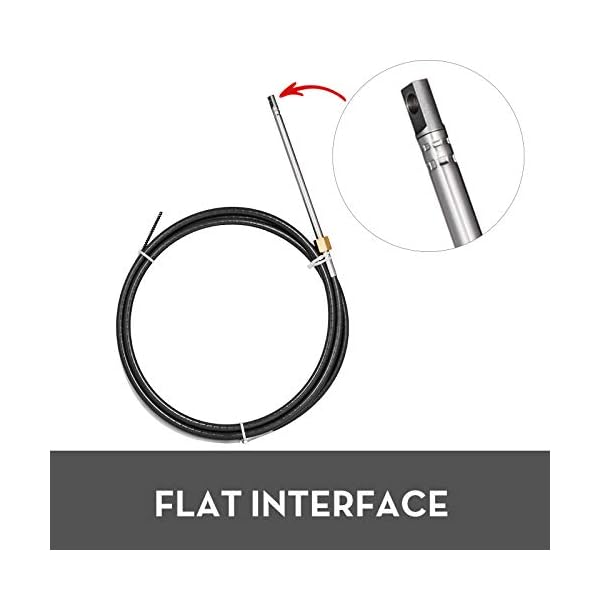 VEVOR Mophorn Outboard Boat Steering 13′ Boat Steering Cable 13 Feet Outboard Steering kit 3/4