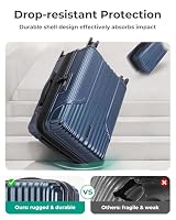 BAGSMART Carry On Luggage 22x14x9 Airline Approved, Expandable Suitcase with Wheels,Dark Blue — image 6