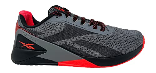 Reebok Mens Flexagon Force 2.0 Training Shoes, Core Black/Pure Grey 5/Orange Flare, 9