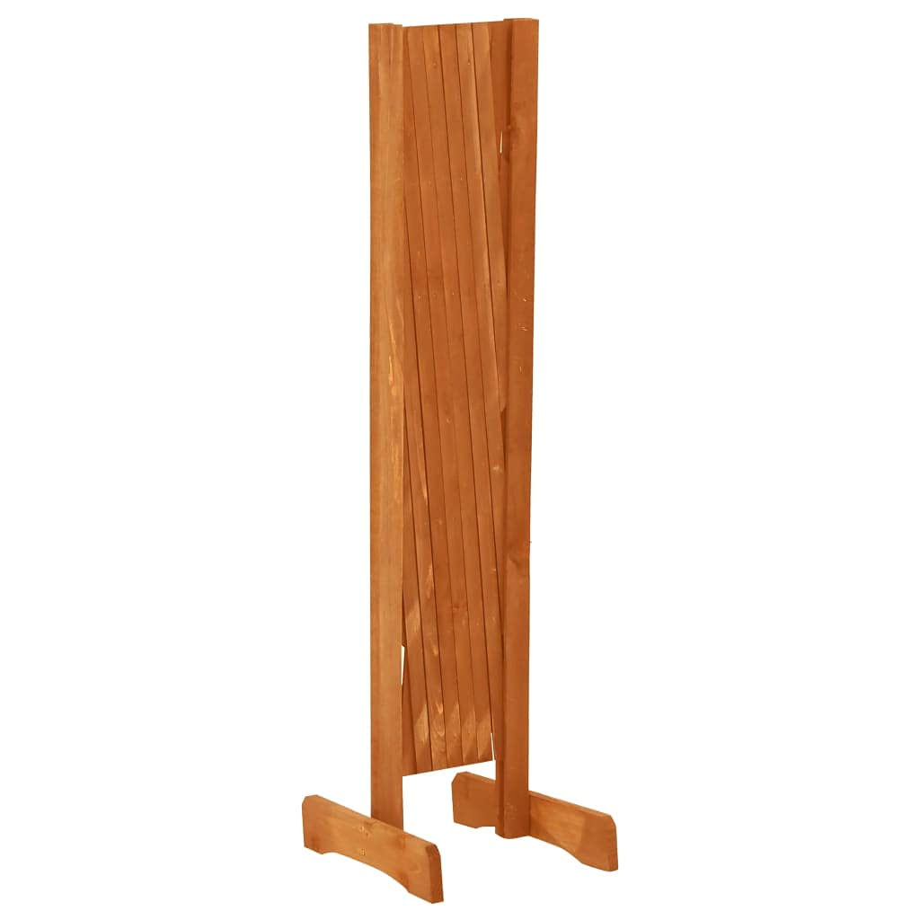 Clôture en treillis de jardin extensible en bois de sapin massif orange 120x90 cm, panneau de séparation et brise-vue pour jardin extérieur, terrasse, balcon, haie et protection
