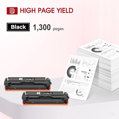 Image of 075 075H Black Toner Cartridge for Canon 075 MF665CDW MF663Cdw Toner 2 Pack | Compatible for Canon 075 Black ImageCLASS LBP646Cdw MF665CDW MF663Cdw MF662CDW MF660c LBP647Cdw LBP640c Printer High Capacity