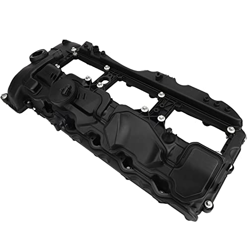 Image of Engine Valve Cover with Gasket Bolts Kit & Oil Cap fits BMW 135i 335i 535i GT xDrive 2011-2019 X3 X4 X5 X6 640i 740i 740Li 3.0L 2010-2019