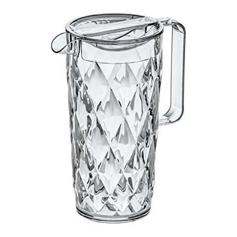 Koziol Crystal - Jarra de plástico con Tapa Cover