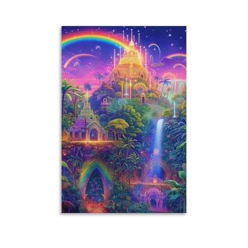 Wonderland Poster Décoration Murale Toile Salon 40 x 60