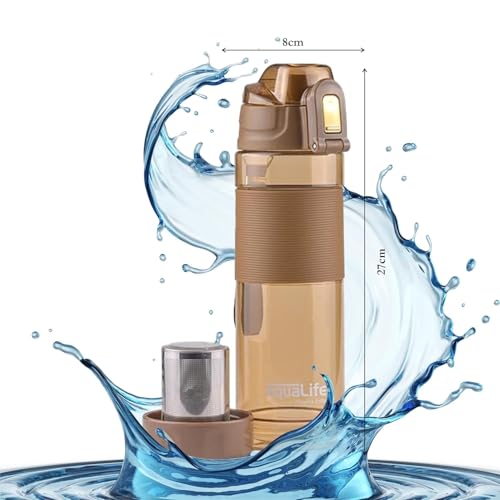 Image of ALKALINE Water Bottle 650ml | Bottle | Portable Water Bottle for Home, Office & Travel (Brown)