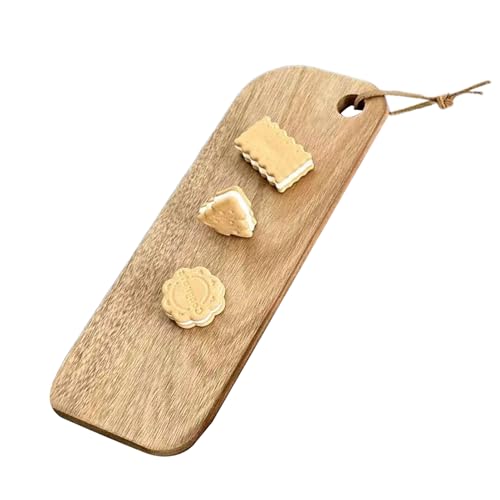 Generico De Corte de Madera 11.34x4.13 Pulgadas, Compacto de Madera, Herramienta de Cocina Ligero Mochila de Hombro Equipo Culinario Pantalla para Entrantes Rústico en Miniatura Herramienta Am