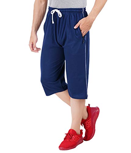 Image of FEEL TRACK Men's Regular Fit Three Fourth Capri (Pack of 2)