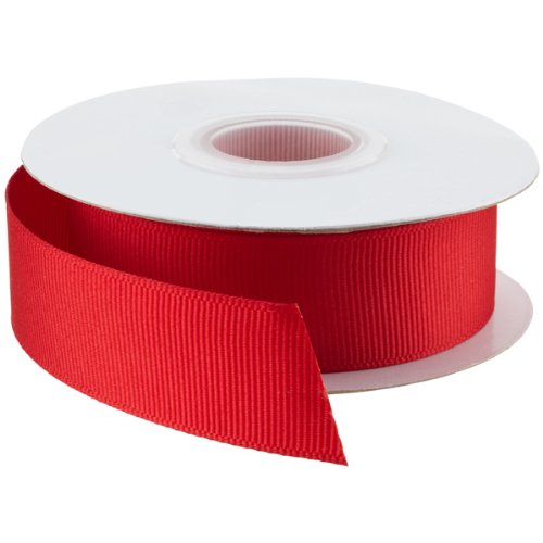 Grosgrain Ribbon - 22 Metrs Ribbon for Gifts Wrap Sew Party Decorations Events Dress Wedding Christmas Crafts, Bows Floral Balloons Hairs, DIY Cake Size 38mm Buy Any 3 GET 1 Free (Red)