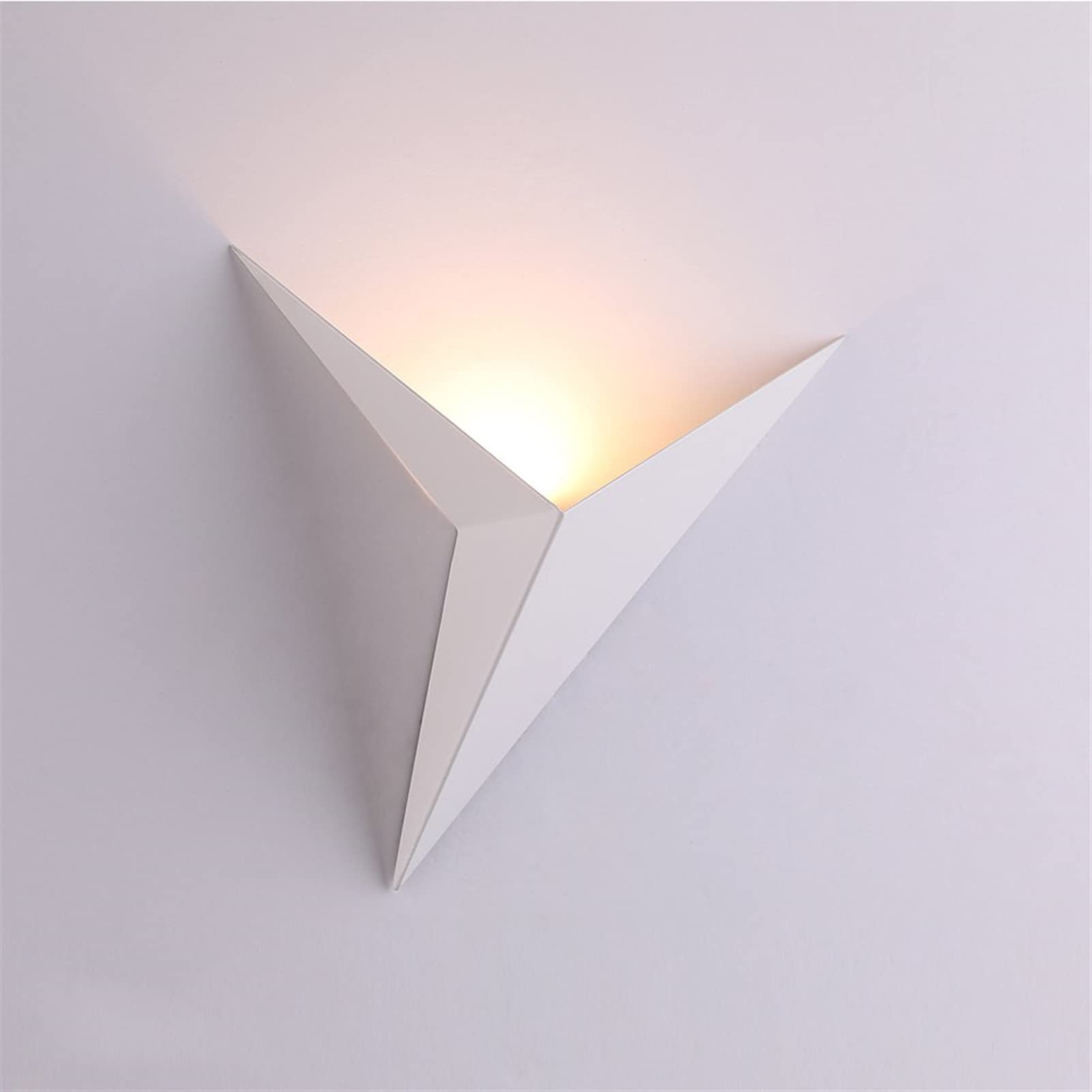 Aplique de pared LED de 3W con diseño triangular para salón e interiores modernos
