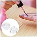 Ipetboom 6pcs Mini Glass Nail Art Crystal Container with Lid High Borosilicate Glass Nail Art Cup for Liquid Lightweight and and Storage