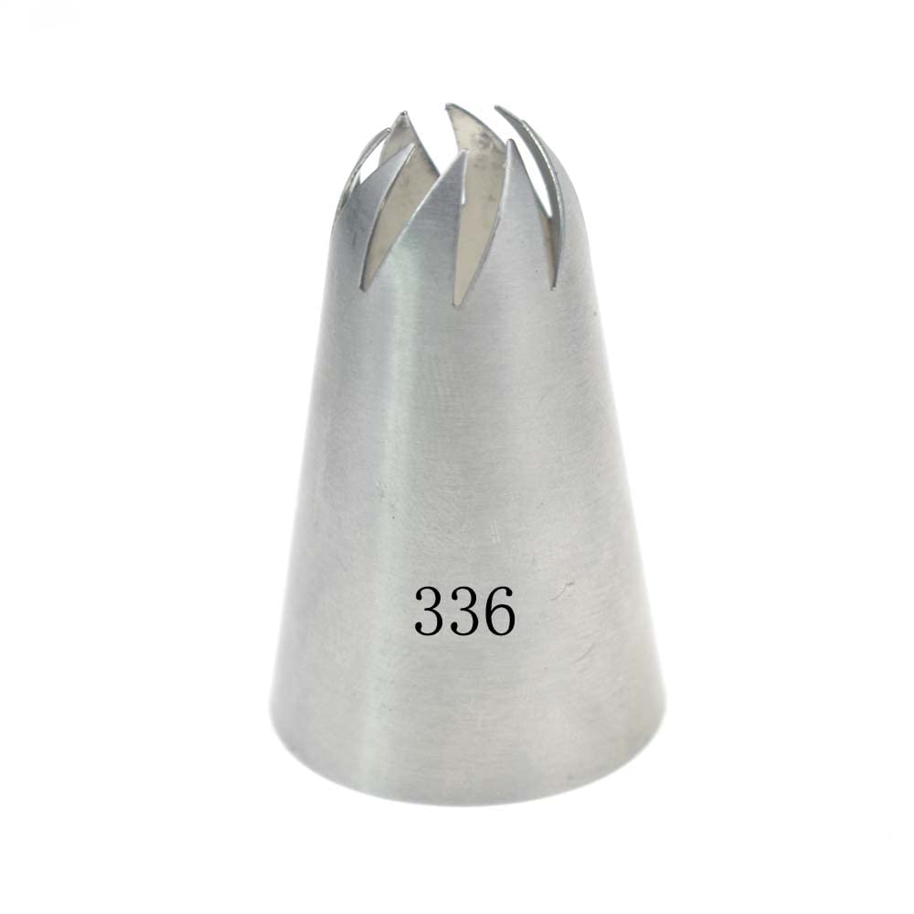 Reland Sun Cream 1Pc 304 Stainless Steel Piping Tip Cake Piping Rose Snow Top Cake Topping Cookie Baking Tool (336)