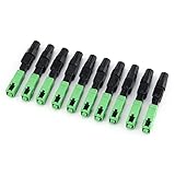 conector sc apc  10 Unids SC/APC Conector de Fibra Óptica FTTH Asamblea de Modo Único de Fibra Óptica Conector Rápido Conector de Fibra Óptica Rápida