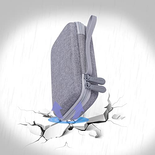 Aenllosi Hart Tasche für GQ GMC-500 Plus/EMF-390/GMC-600 Plus Geigerzähler/Dosimeter/Strahlungsmessgerät/Radiometer, Robuste und wasserdichte Außenschicht, Schwarz