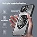 LOVE MEI Shockproof Case Compatible with ASUS ROG Phone 8 Pro/ 8, Metal Frame Bumper Case + Matte PC Back Cover [Ultra Thin] with Lens Protection (Black)