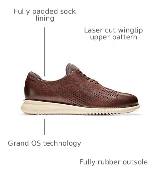 Image of Cole Haan Men's 2.Zerogrand Laser Wingtip Oxfords
