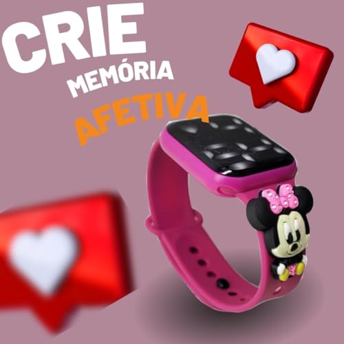 Relógio digital Infantil Minnie Resistente à Água