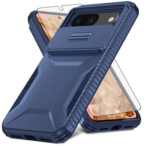 Coque Google Pixel 8 5G avec cache caméra coulissant et protection écran