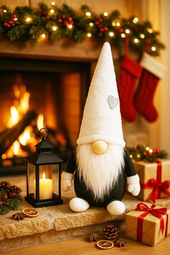 KAMACA Stehender Kuschel Wichtel 40 cm hoch Weihnachtsdeko Figur mit...